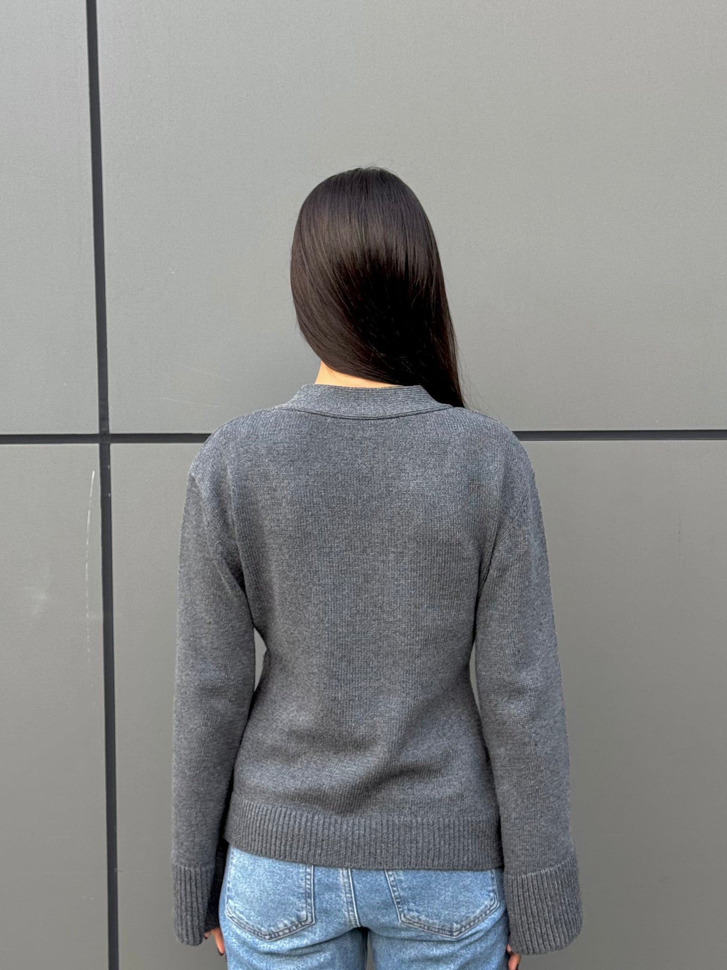 Charcoal Grey Cardigan